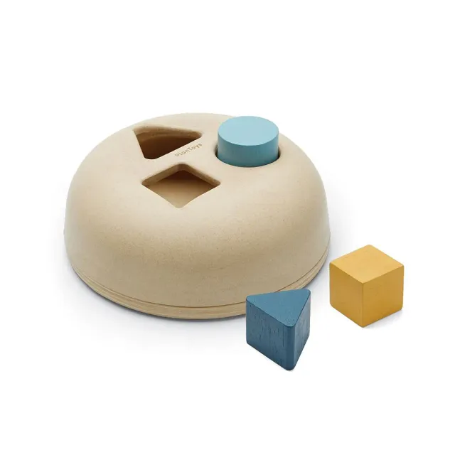 PlanToys Geometric Sorting boîte à formes bois 12 mois