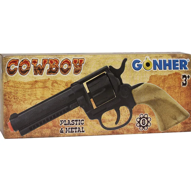 Gonher Cowboy revolver plastique 8 coups léger