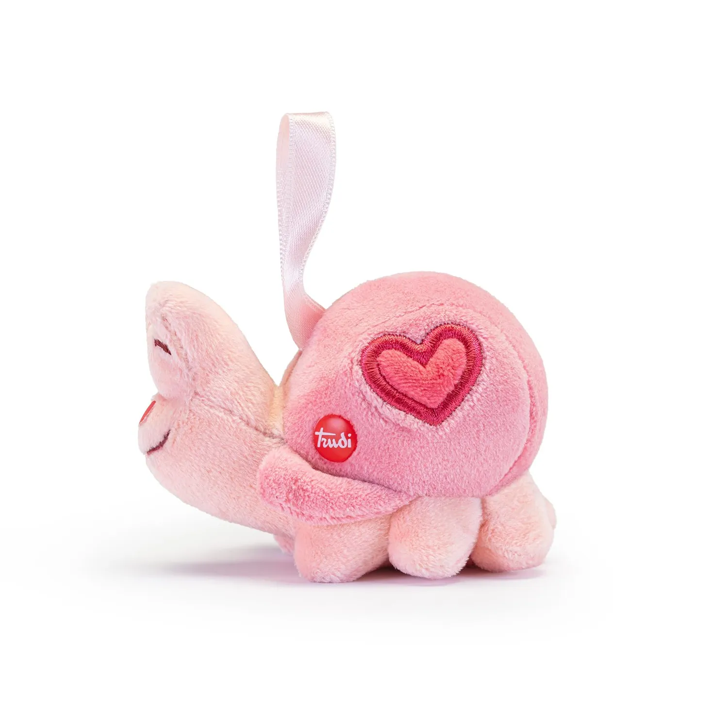 Trudi 52241 peluche escargot cœurs XS rose