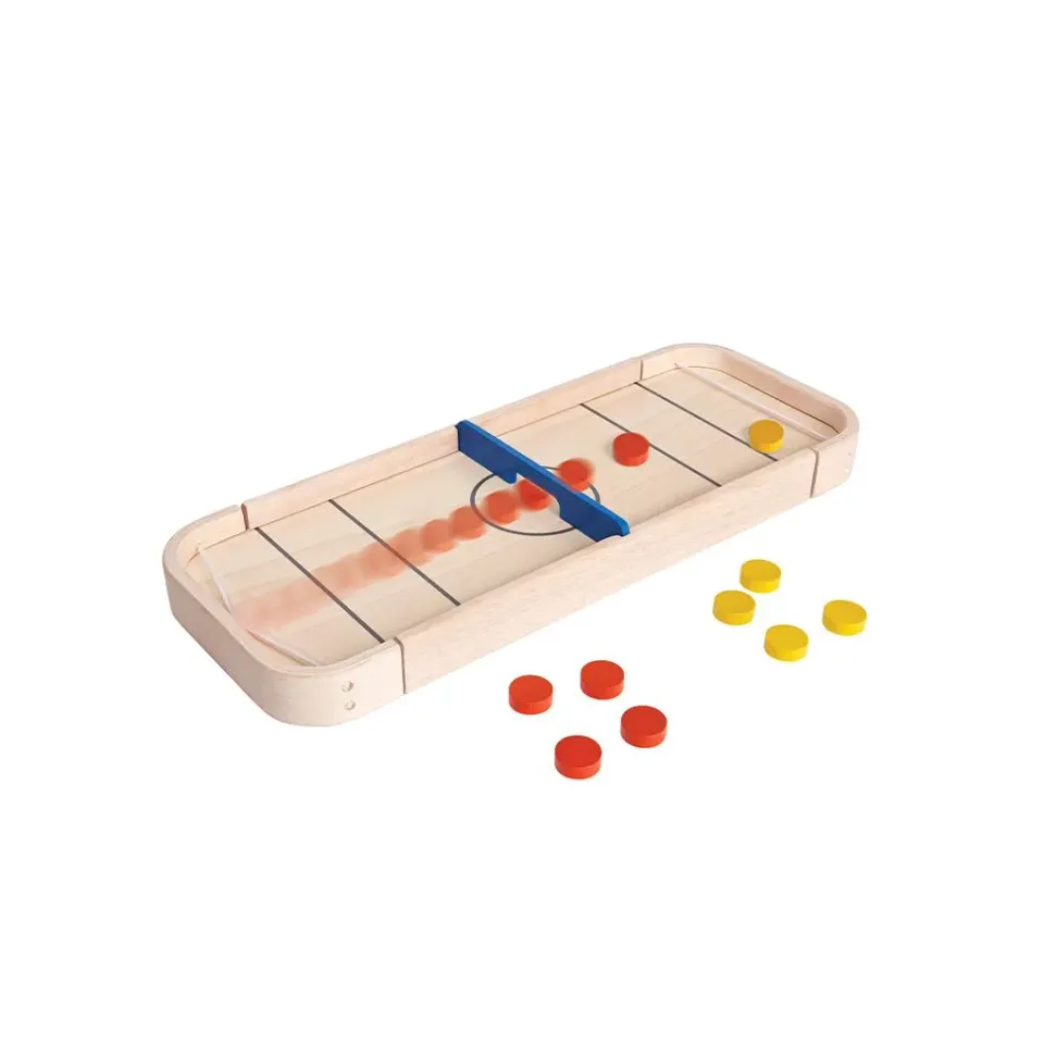 PlanToys 2-In-1 Shuffleboard Game jeu de palets bois 2 en 1