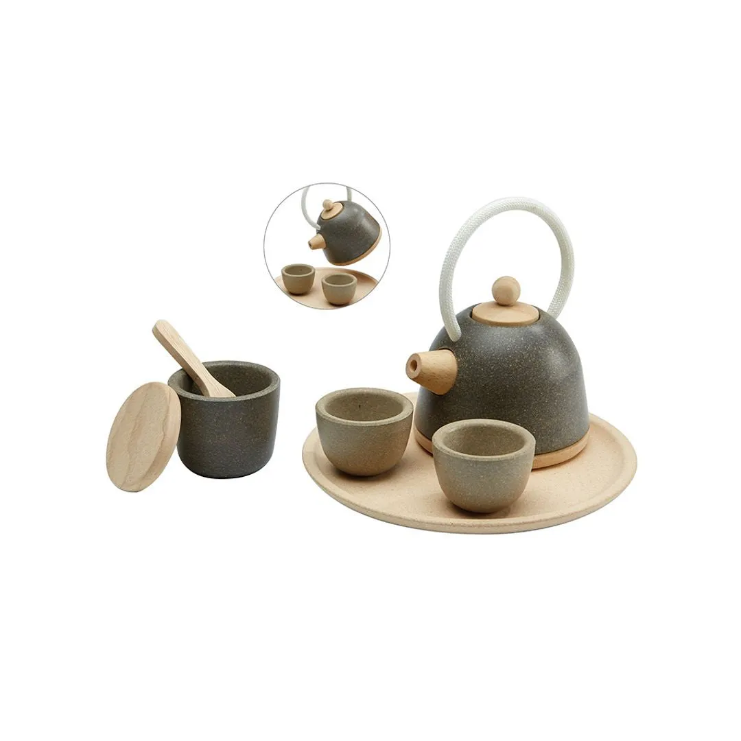 PlanToys Classic Tea Set service à thé dinette bois