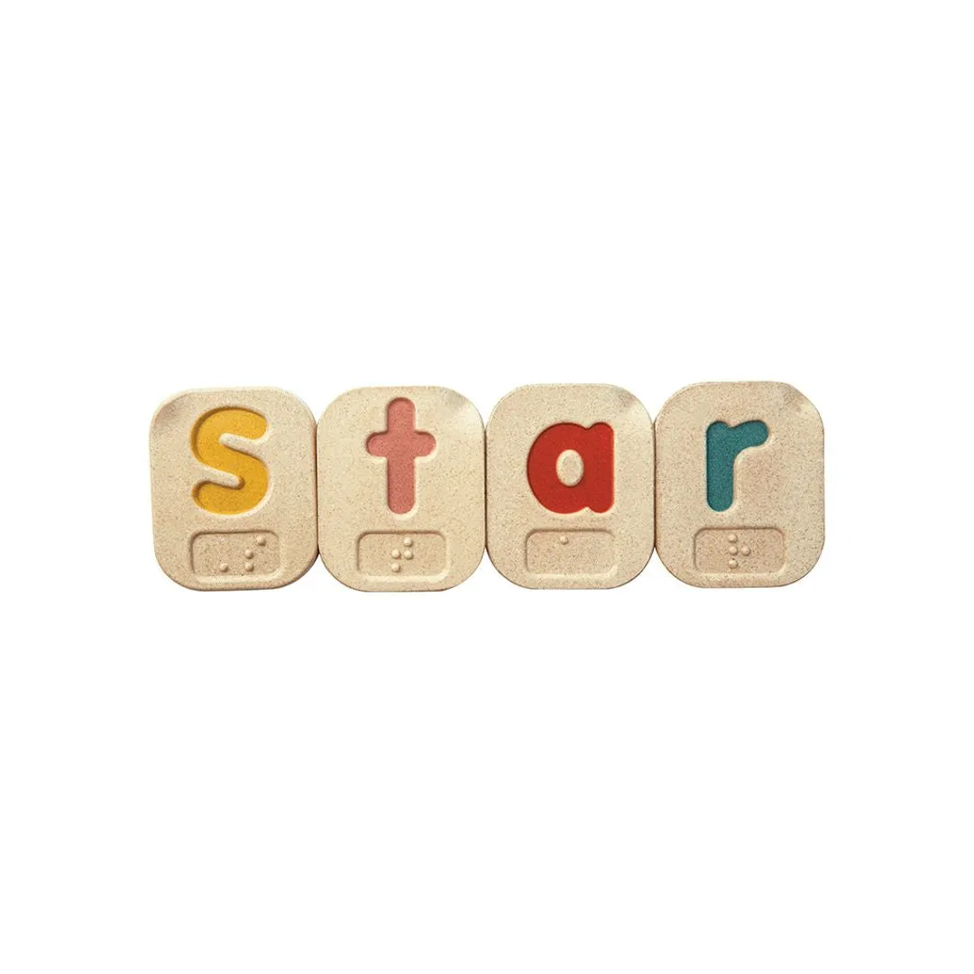 PlanToys Braille Alphabet A-Z lettres bois braille