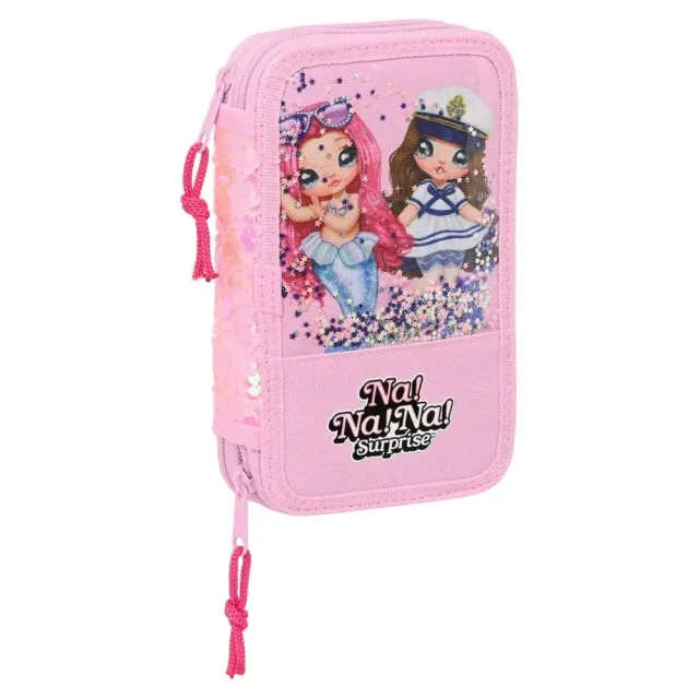 Na! Na! Na! Surprise Sparkles plumier double rose 28 pièces