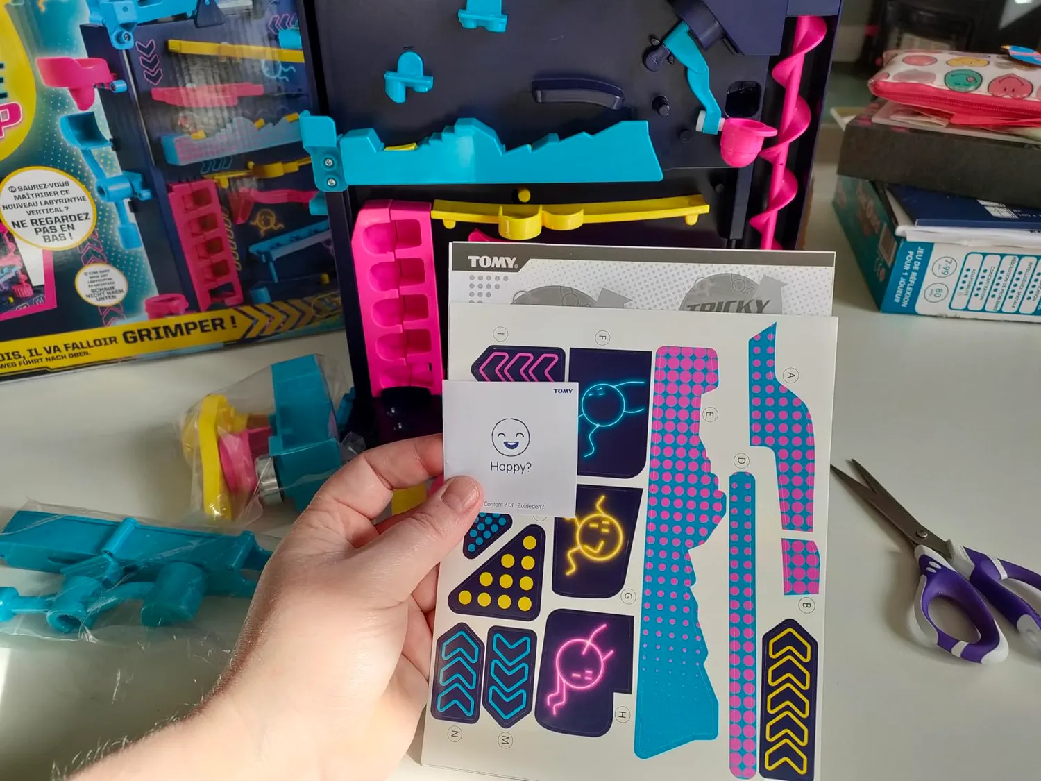 Tomy Tricky Bille Level Up jeu circuit billes vertical