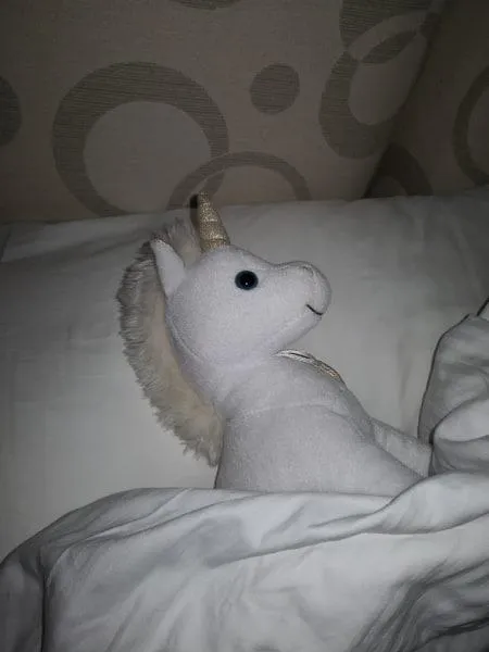 Trudi 18035 peluche blanche fantasy