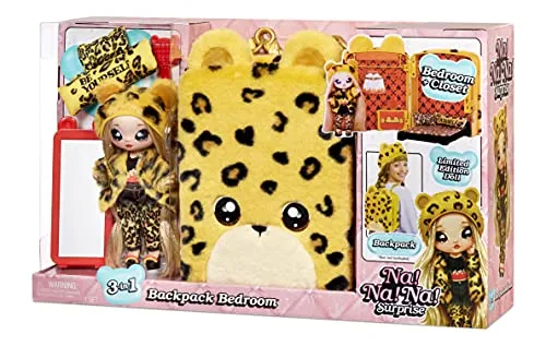 Na! Na! Na! Surprise Jennel Jaguar coffret poupée sac à dos 3-en-1 articulée