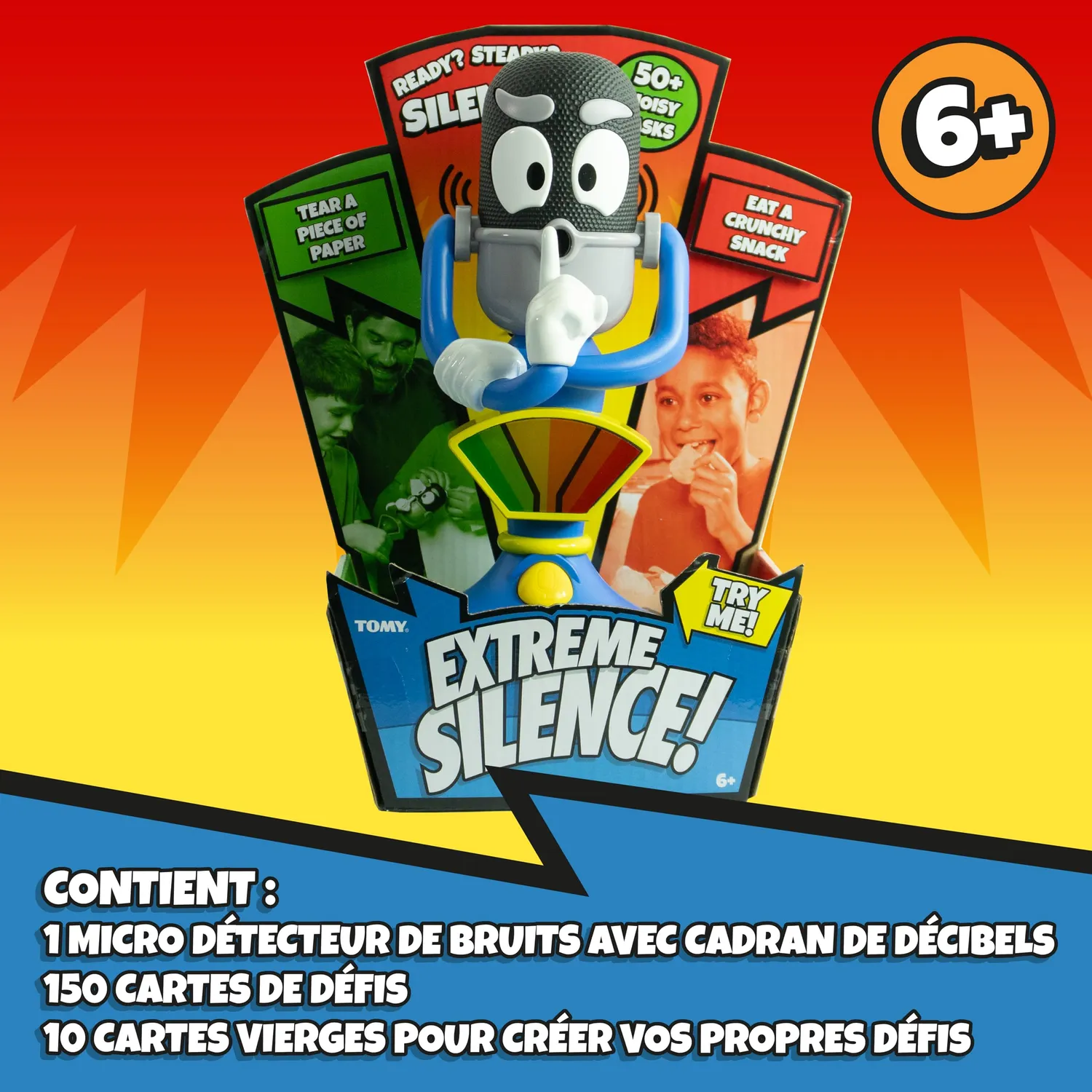 Tomy Extreme Silence jeu d’ambiance silencieux 50 cartes
