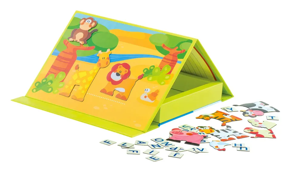Trudi Sevi 82846 puzzle magnétique ABC 95 aimants multicolore