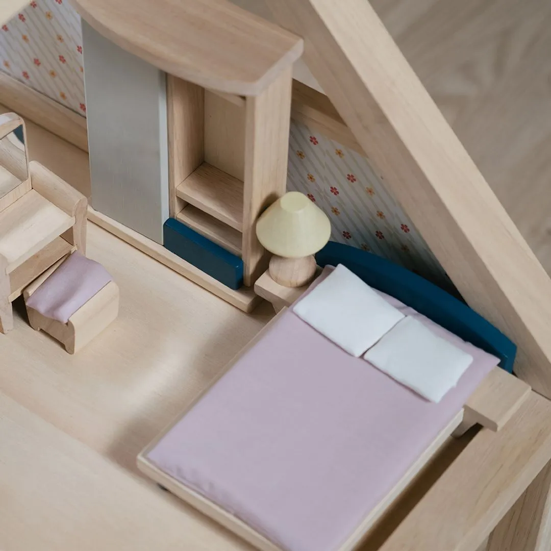 PlanToys Bedroom Orchard meubles chambre maison poupée 1:12