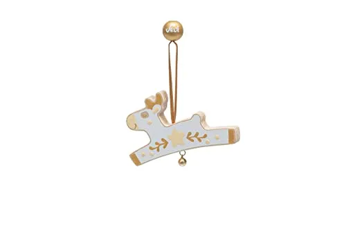 Sevi déco Noël bois blanches 3 pièces gui cœur