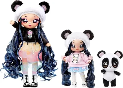 Na Na Na Surprise Family Panda poupées 3 pièces Winnie