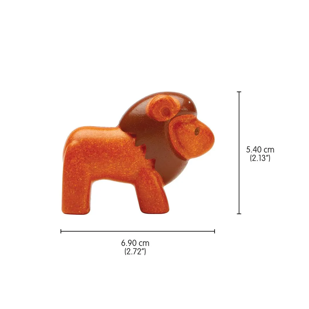 PlanToys Lion figurine lion en bois dès 12 mois