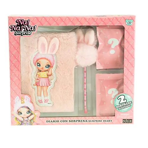 Na! Na! Na! Surprise Aubrey Heart journal peluche lapin 80 pages