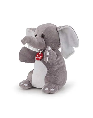 Trudi Puppet Baby 29865 marionnette chat blanc gris 23 cm