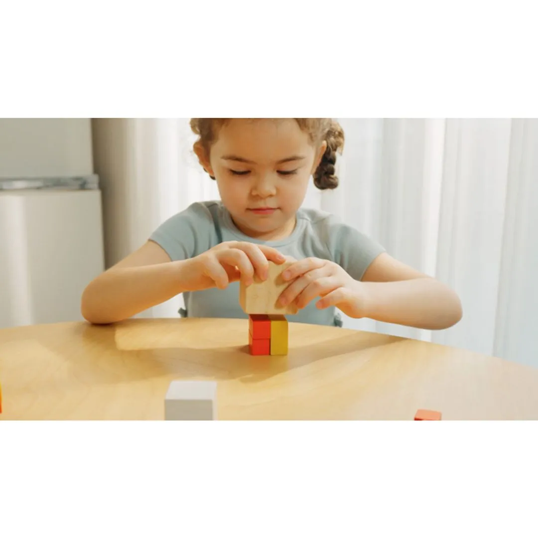 PlanToys Fraction Cubes jeu fractions bois dès 3 ans