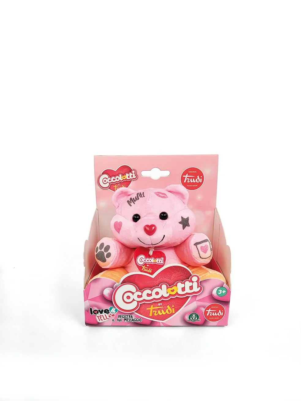Trudi Coccolotti 25041 peluche ours bleu Sky voix 15 cm