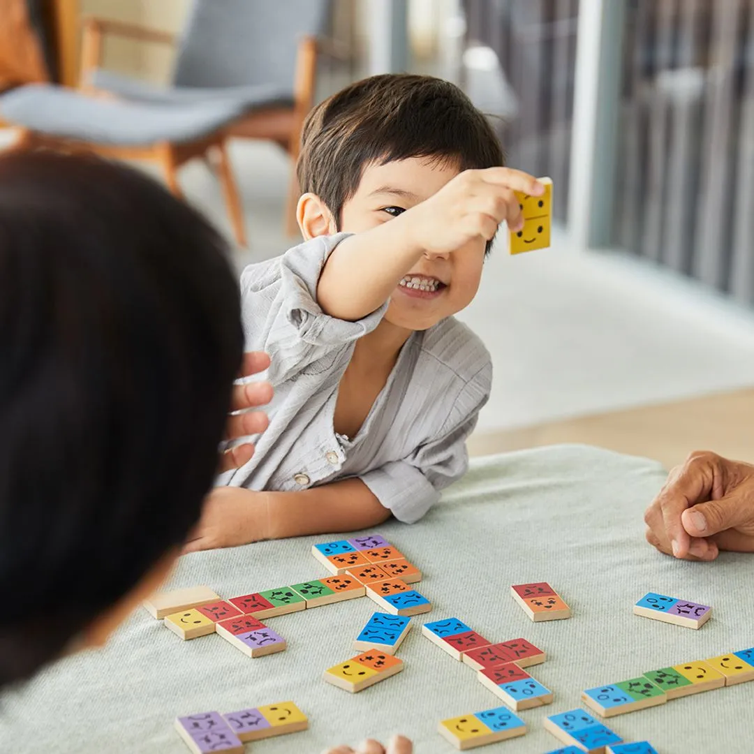 PlanToys Mood Dominos jeu de dominos émotions 28 pièces