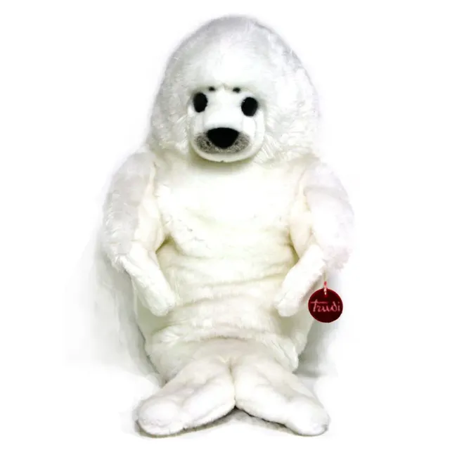 Trudi Phoque 16566 peluche XL 48 cm blanche douce