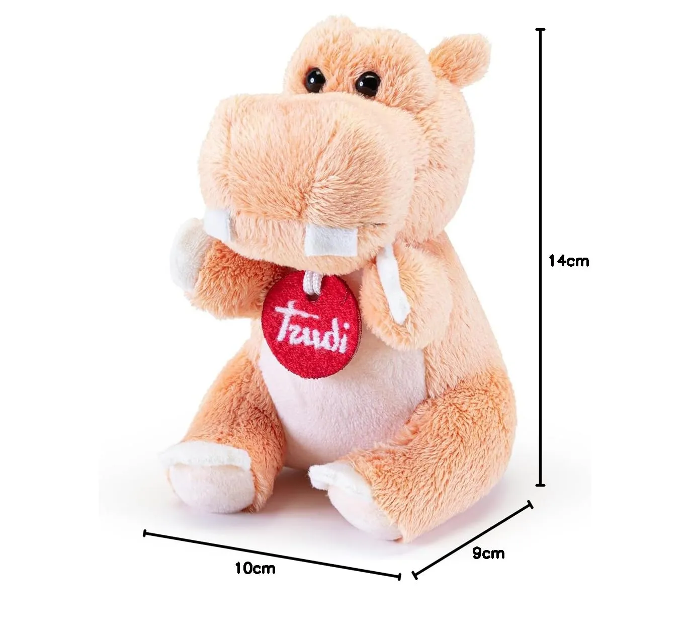 Trudi Trudini 51353 hippopotame peluche XS 14 cm