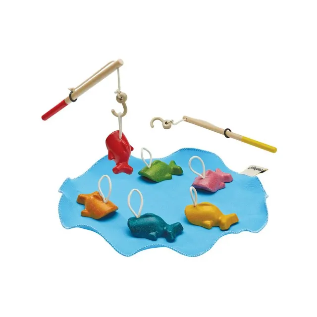PlanToys Fishing jeu de pêche en bois 6 poissons