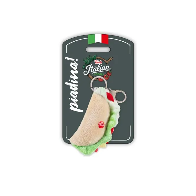 Trudi Italian Icons 69266 porte-clés peluche piadina XS