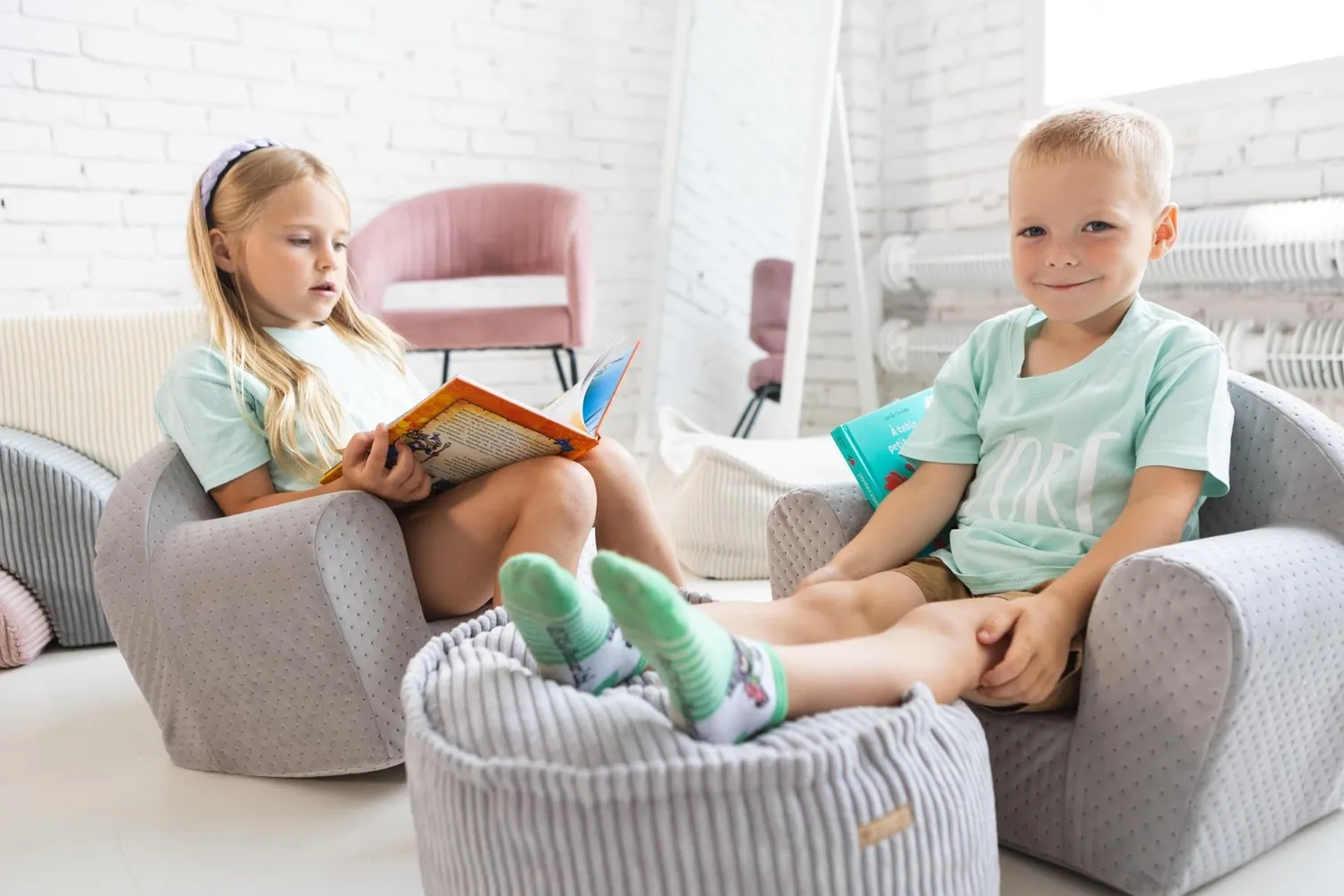 Velinda fauteuil piqué enfant confort housse lavable
