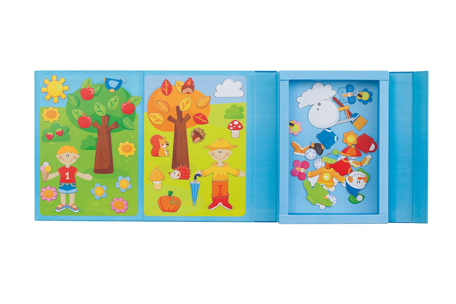 Sevi 82845 puzzle magnétique saisons 75 pièces dès 3 ans