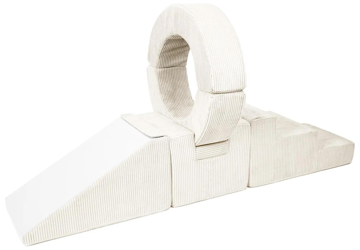 Velinda Hoop Cercle blocs mousse enfant lot 7 crème velours