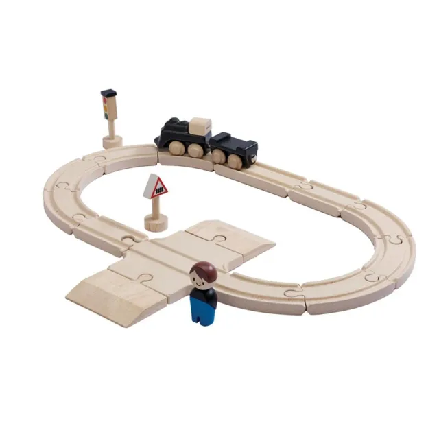 PlanToys My First Train Set circuit train bois 18 pièces