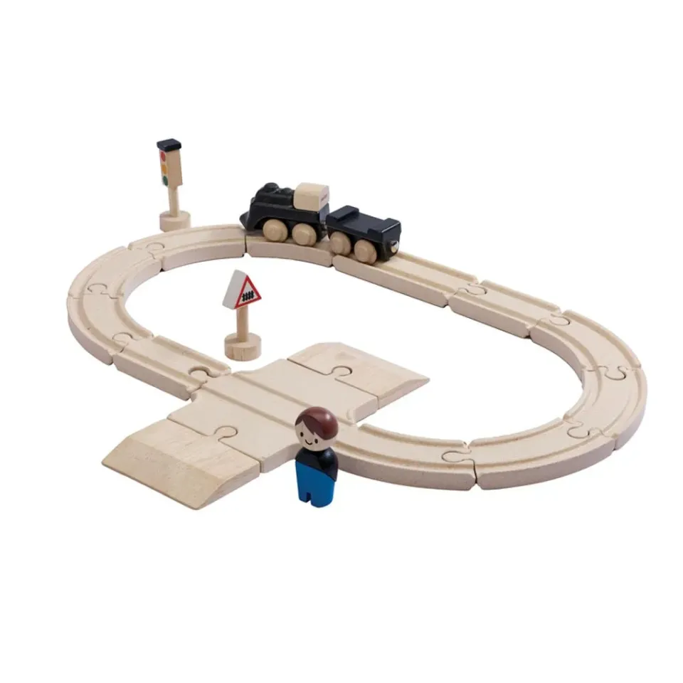 PlanToys My First Train Set circuit train bois 18 pièces