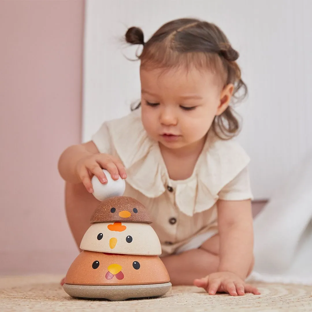 PlanToys Chicken Nesting jeu à empiler 12 mois