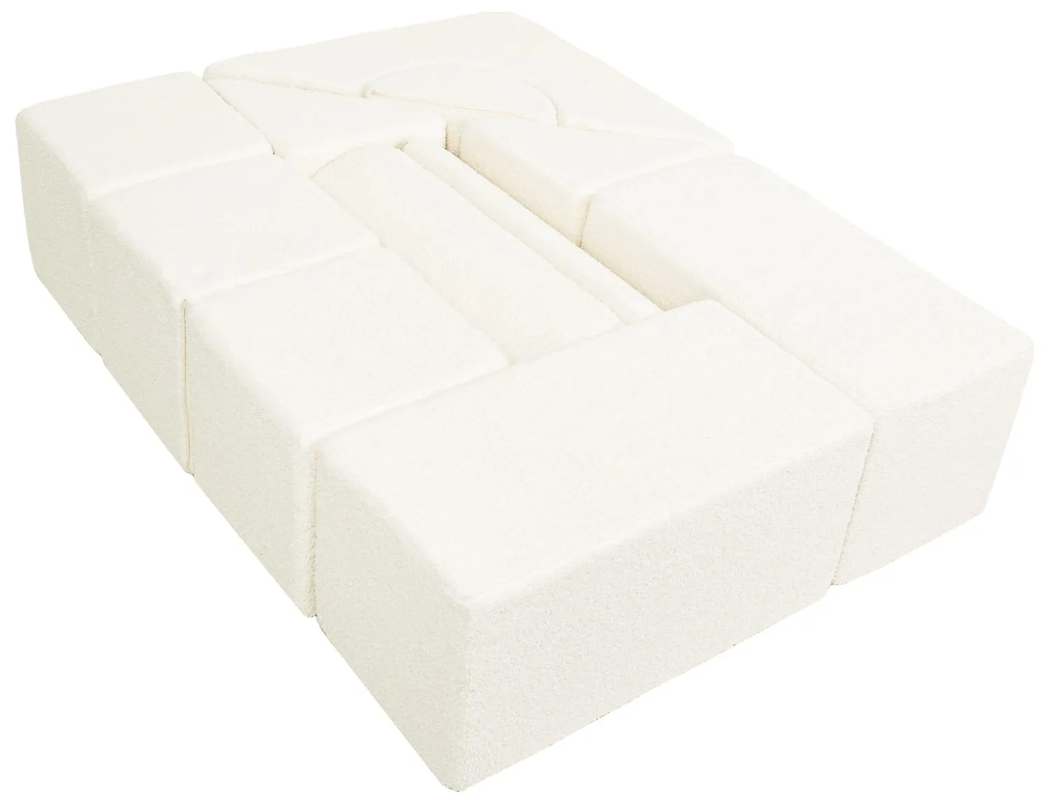 Velinda Set 11 Blocs blocs mousse crème bouclé