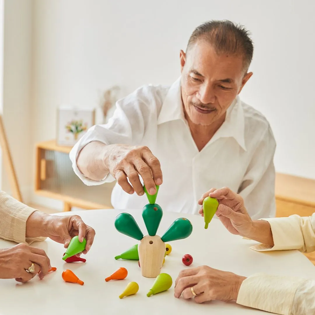 PlanToys Balancing Cactus jeu équilibre bois 3-99 ans
