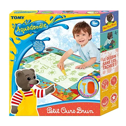 Tomy Aquadoodle Petit Ours Brun Tapis Dessin Eau 75x55