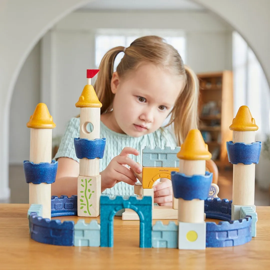 PlanToys Castle Blocks jeu construction château 40 pièces