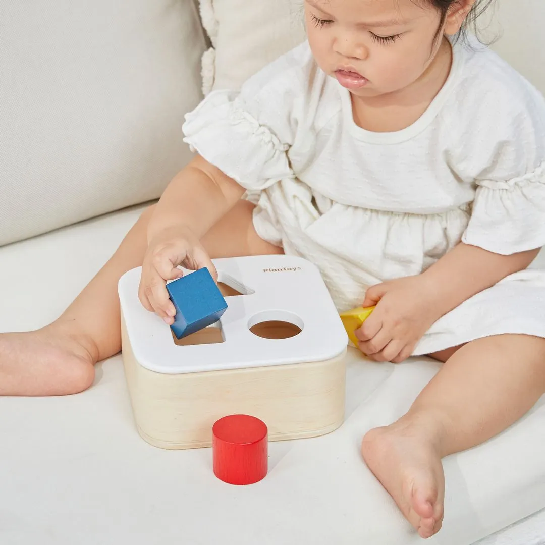 PlanToys Shape & Sort It Out Bin boîte à formes bois