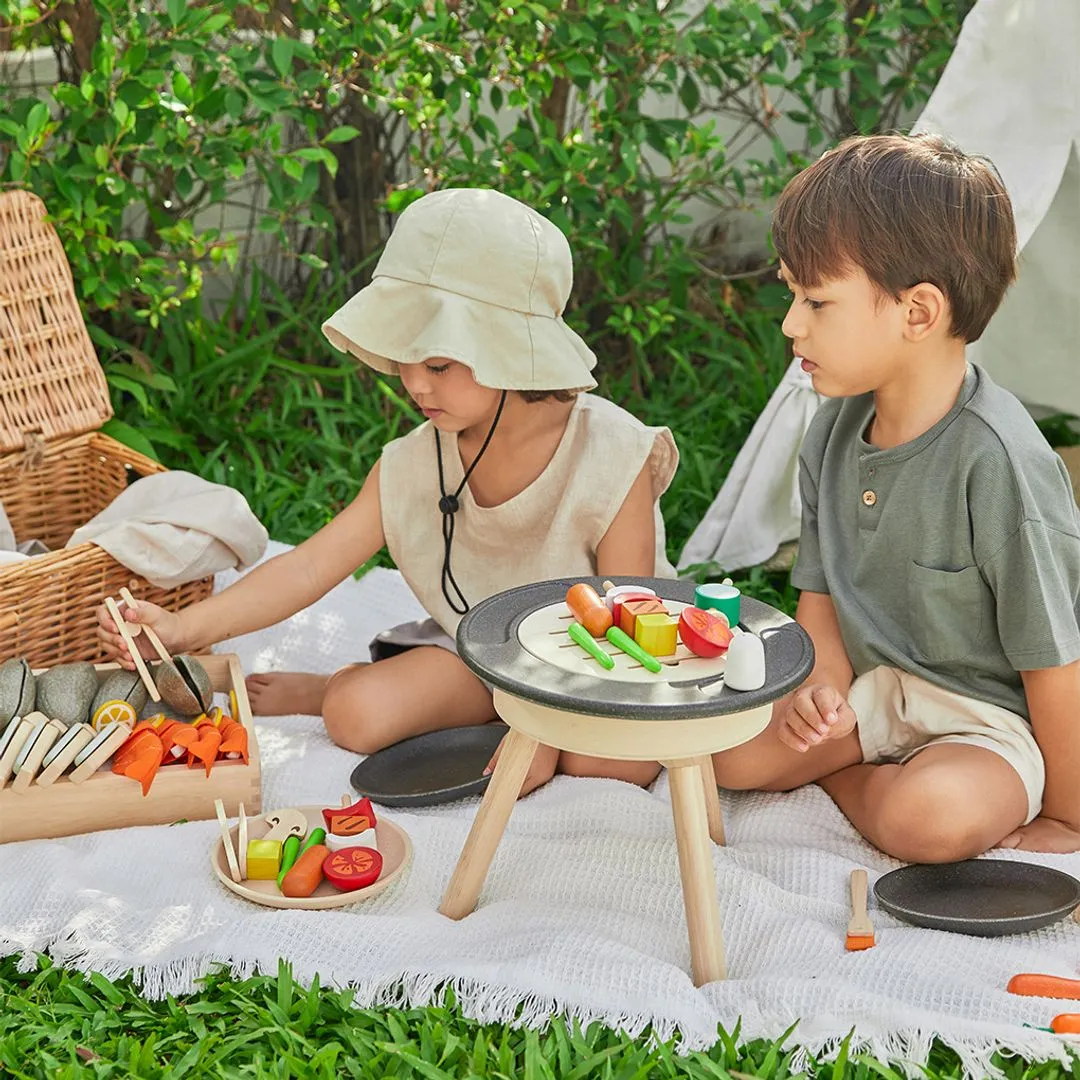 PlanToys BBQ Playset dinette barbecue bois dès 3 ans