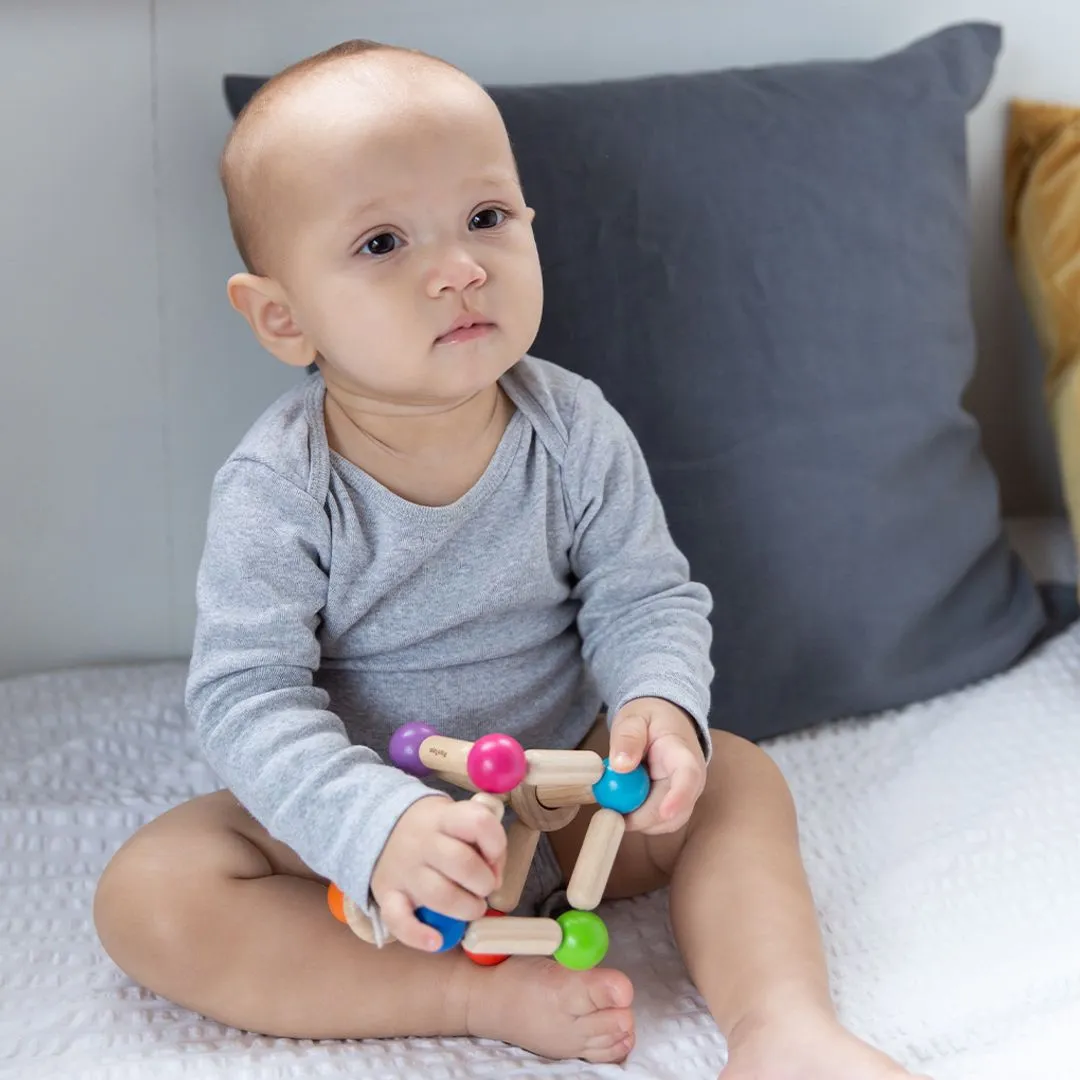 PlanToys Square Clutching Toy hochet bébé bois