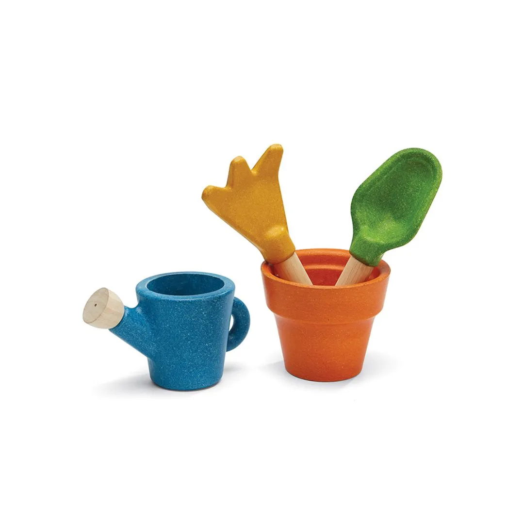 PlanToys Gardening Set set jardinage bois 4 outils