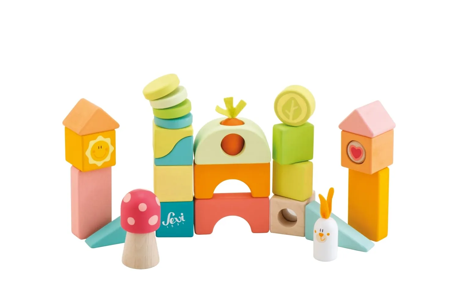 Sevi cubes fantaisie pastel tissu miroir 20 cm sensoriel