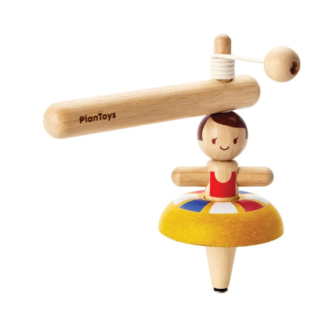 PlanToys Ballet Spinning Top toupie danseuse à ficelle