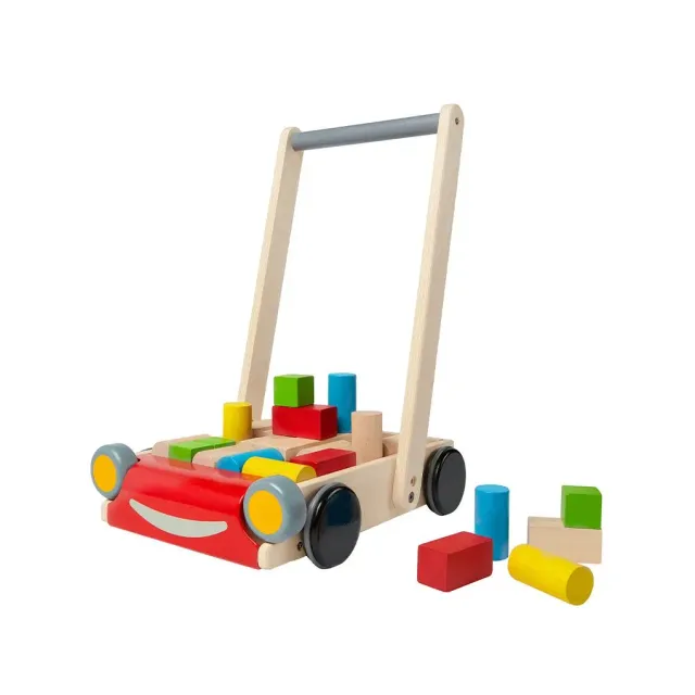 PlanToys Baby Walker Trotteur Bois 6 Mois 24 Cubes