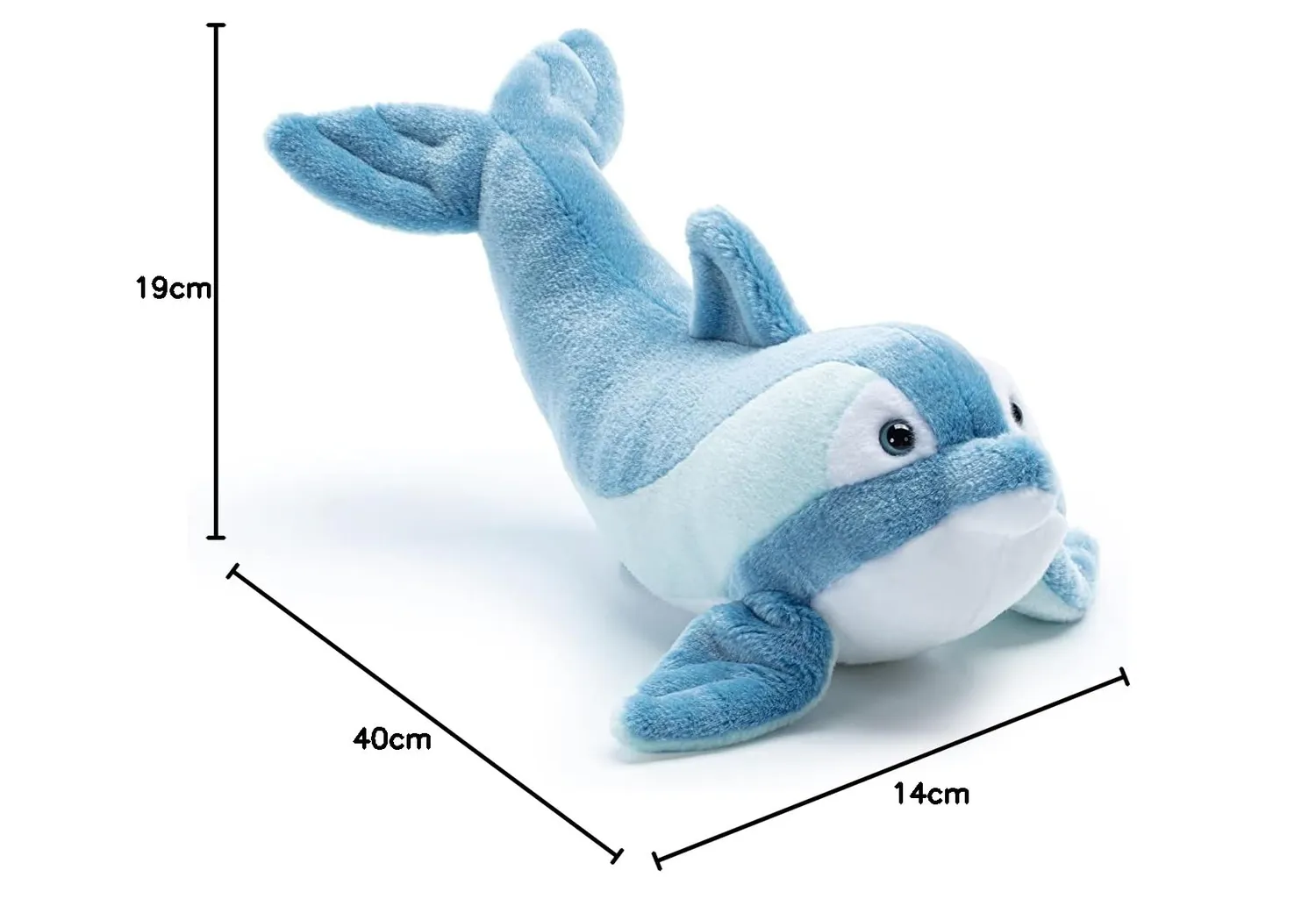 Trudi Winny 26567 peluche dauphin M 40 cm douce
