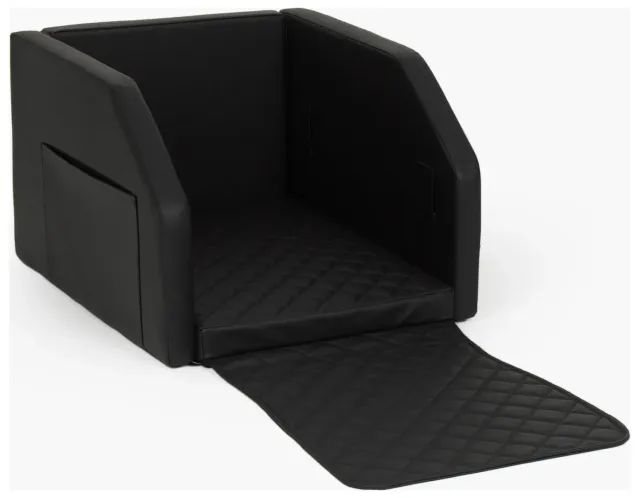 Velinda lit de coffre transporteur chien noir 55x70 imperméable