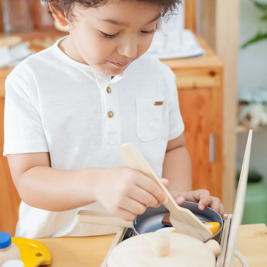 PlanToys Cooking Utensils Set dinette bois 5 pièces