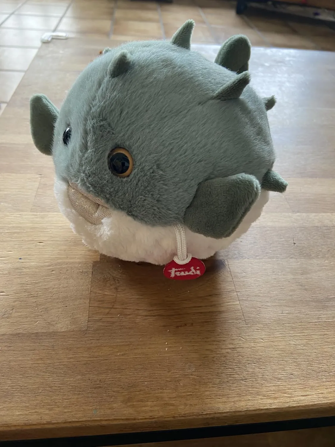 Trudi Sealife 26804 peluche calamar taille S 39 cm satiné