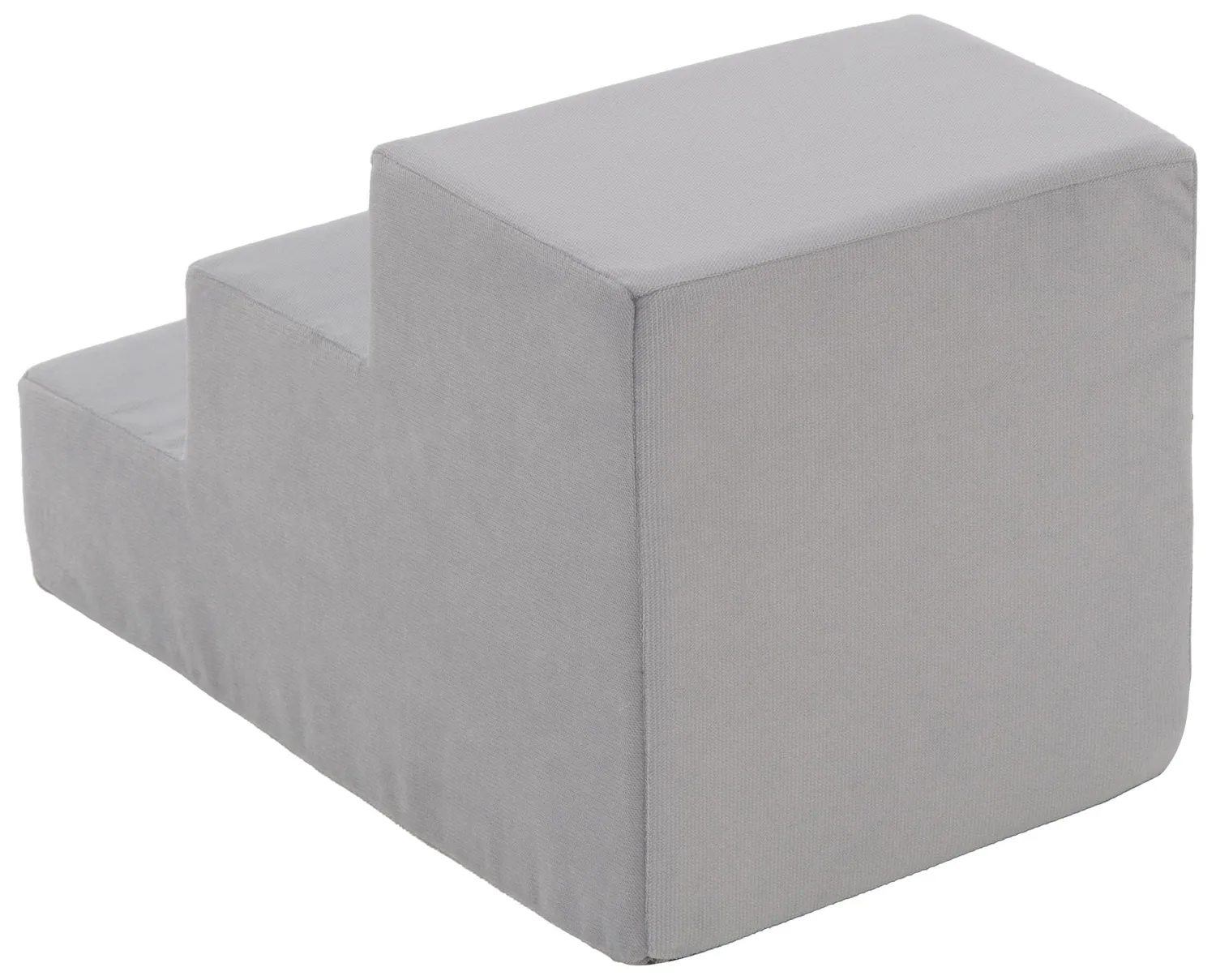 Velinda Escalier Chien Chat 3 Marches Mousse Gris