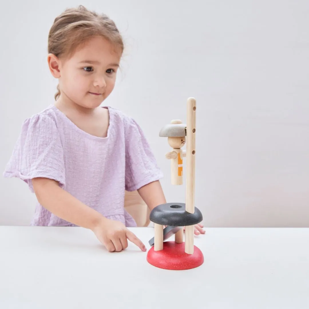 PlanToys Jumping Acrobat jeu sauteur bois