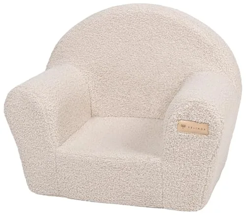 Velinda Fauteuil Boucle fauteuil enfant cappuccino doux