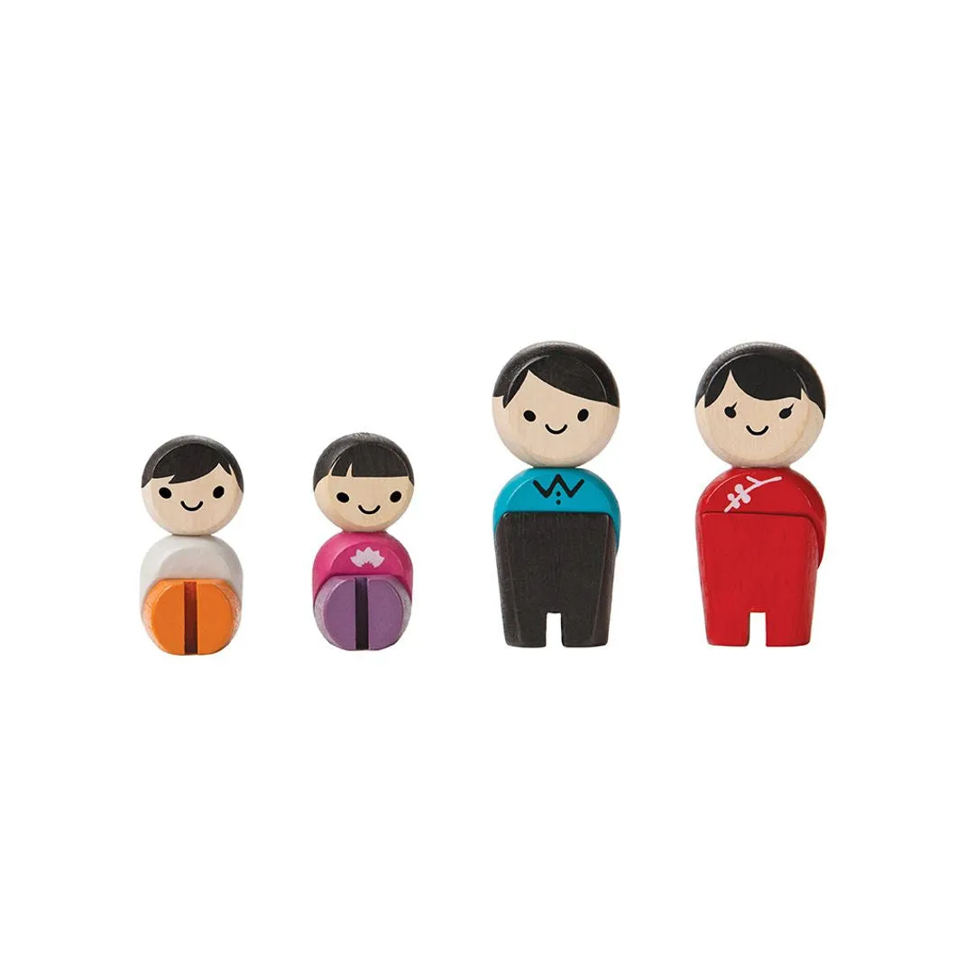PlanToys Family Fair Skin figurines famille bois